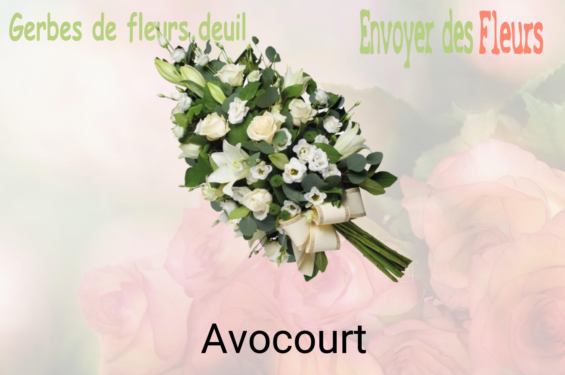 Gerbe de fleurs de deuil livrée à Avocourt